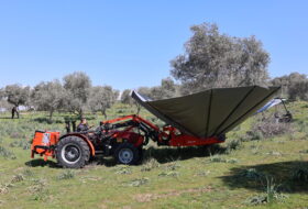 Şemsiyeli Zeytin Hasat Makinesi